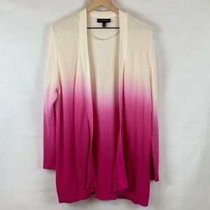 Oversized Ombré Cardigan by Lane Bryant Size 10/12